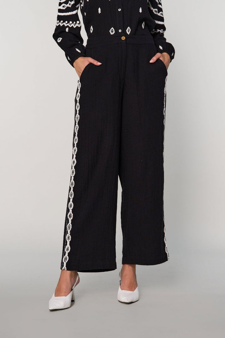 Urmi Daga In Our Sana Embroidered Pants