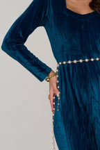 Divya Bhopana In Our Serena Velvet Jumpsuit