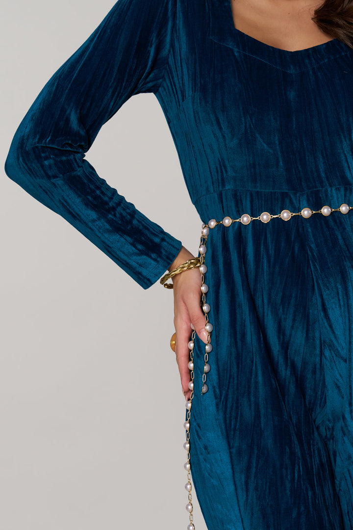 Divya Bhopana In Our Serena Velvet Jumpsuit