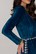 Divya Bhopana In Our Serena Velvet Jumpsuit