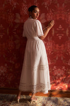 Tushita Mehta in our Sabrina Lace Dress