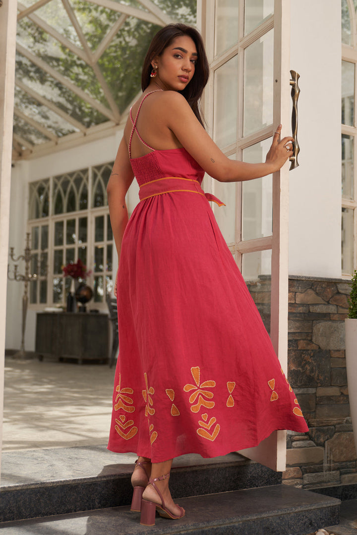 Tushita Mehta In Our Clara Linen Blend Maxi