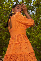 Urmi Daga In Our Serena Orange Dress