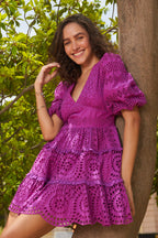 Khushnaz Turner In Our Serena Purple Dress