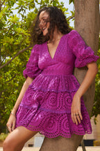 Khushnaz Turner In Our Serena Purple Dress