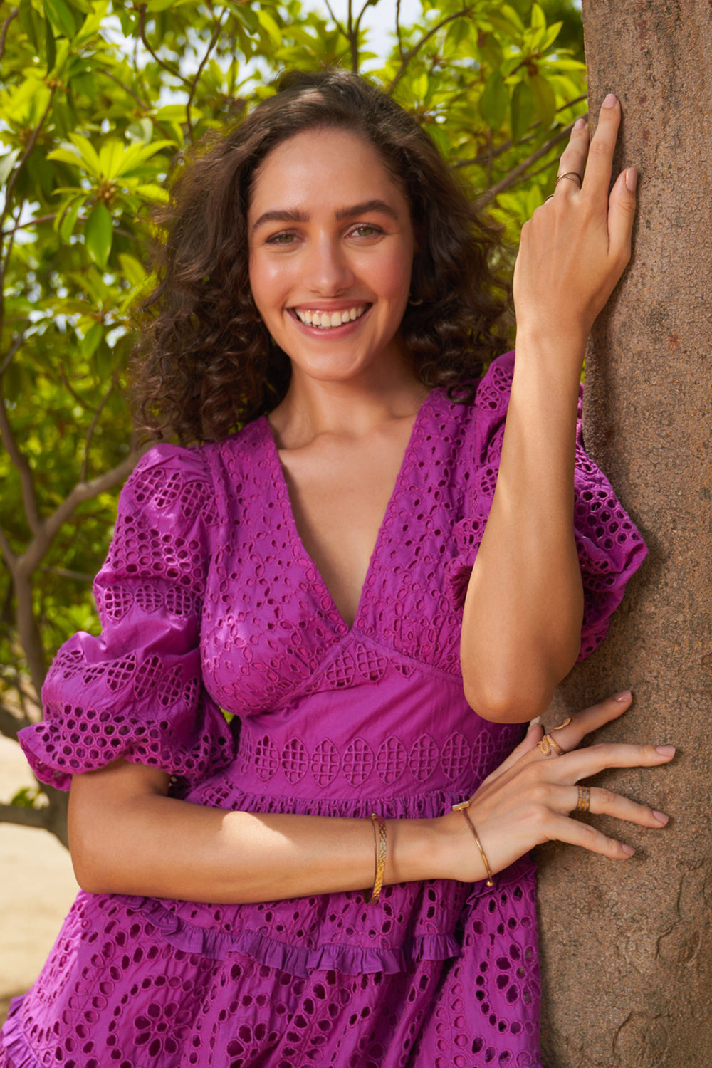 Khushnaz Turner In Our Serena Purple Dress