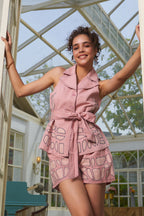 Radhica Diwan In Our Sofie Appliqué Top
