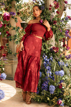 Radhica Diwan In Our Audrey Jacquard Skirt