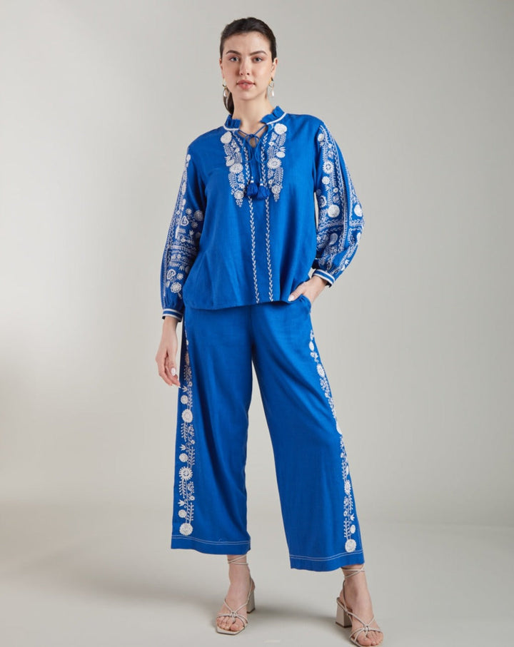 Amelie Blue Top