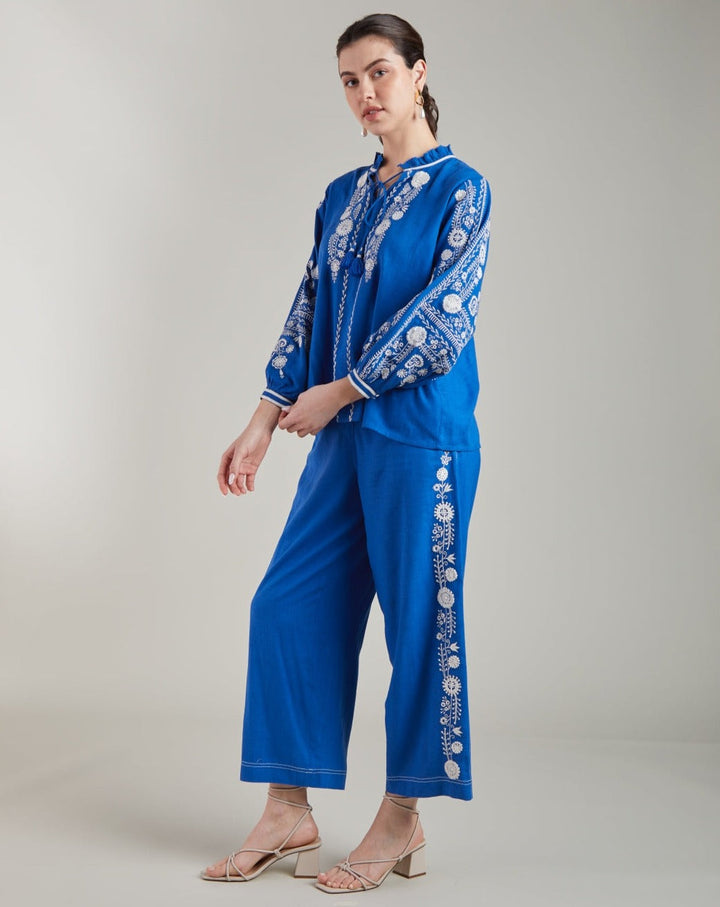 Amelie Blue Top