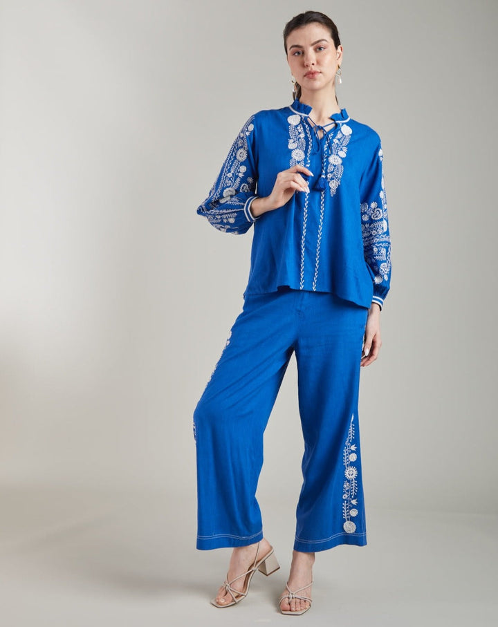 Amelie Blue Top