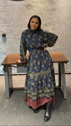 Sonal Ved in our Cynthia Mulberry Dress