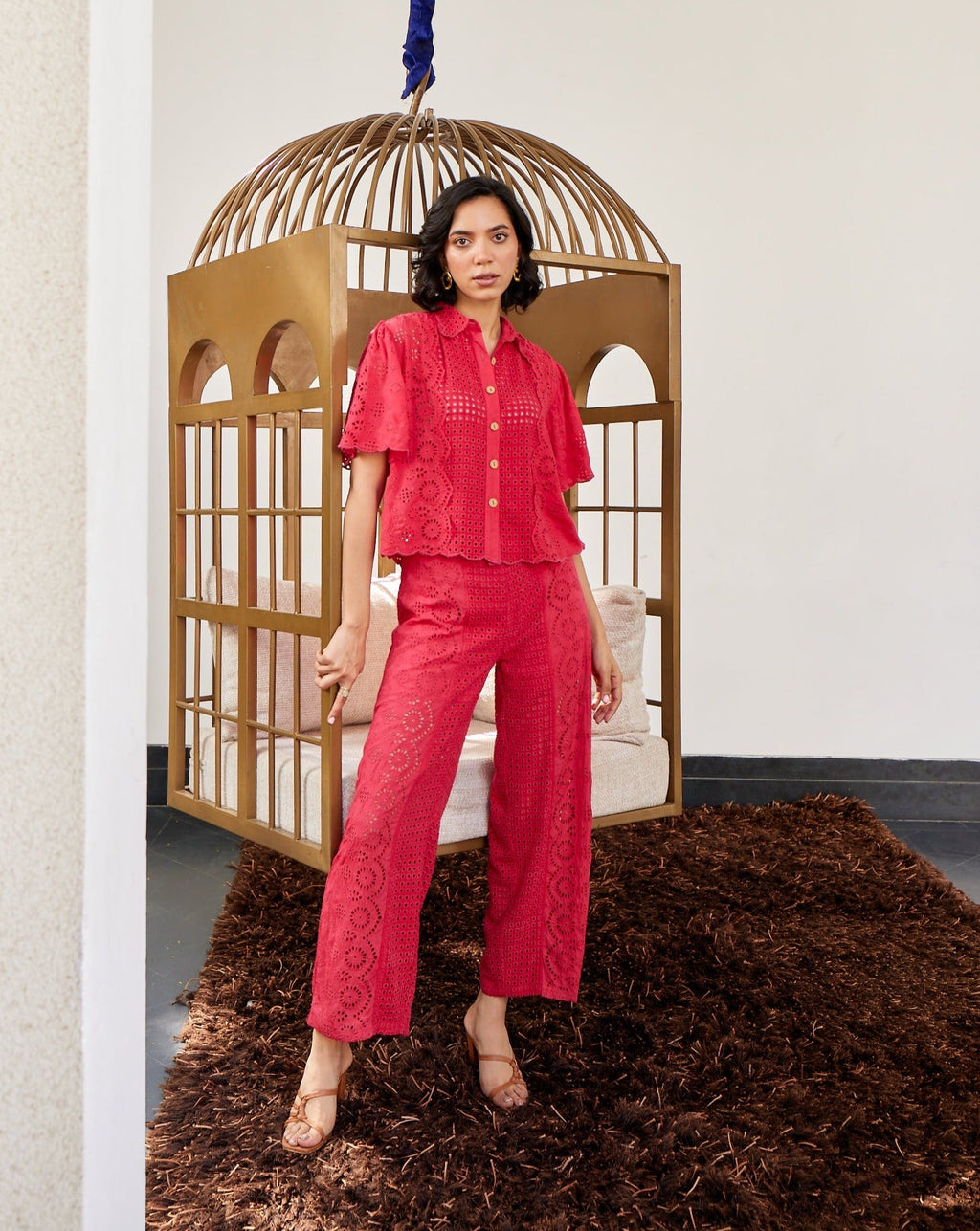 Tushita Mehta In Our Elsa Schiffli Pants