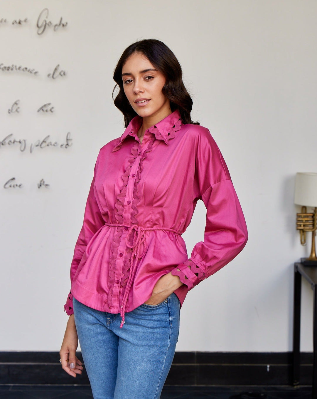 Divya Boppana In Our Pink Wave Shirt
