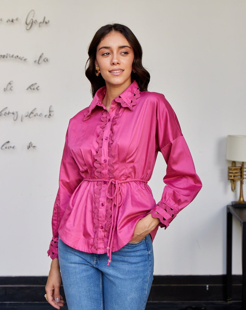 Divya Boppana In Our Pink Wave Shirt