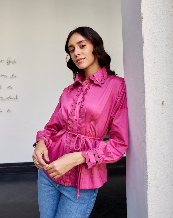 Divya Boppana In Our Pink Wave Shirt