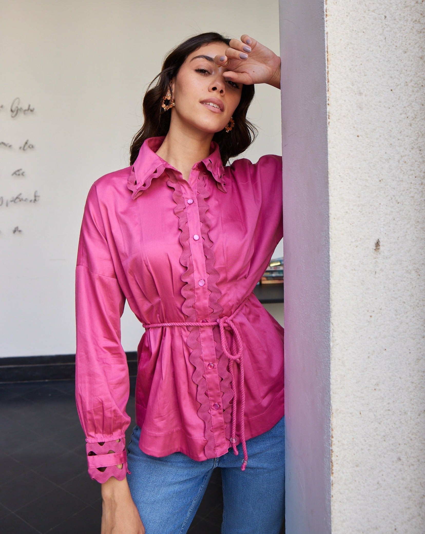 Divya Boppana In Our Pink Wave Shirt