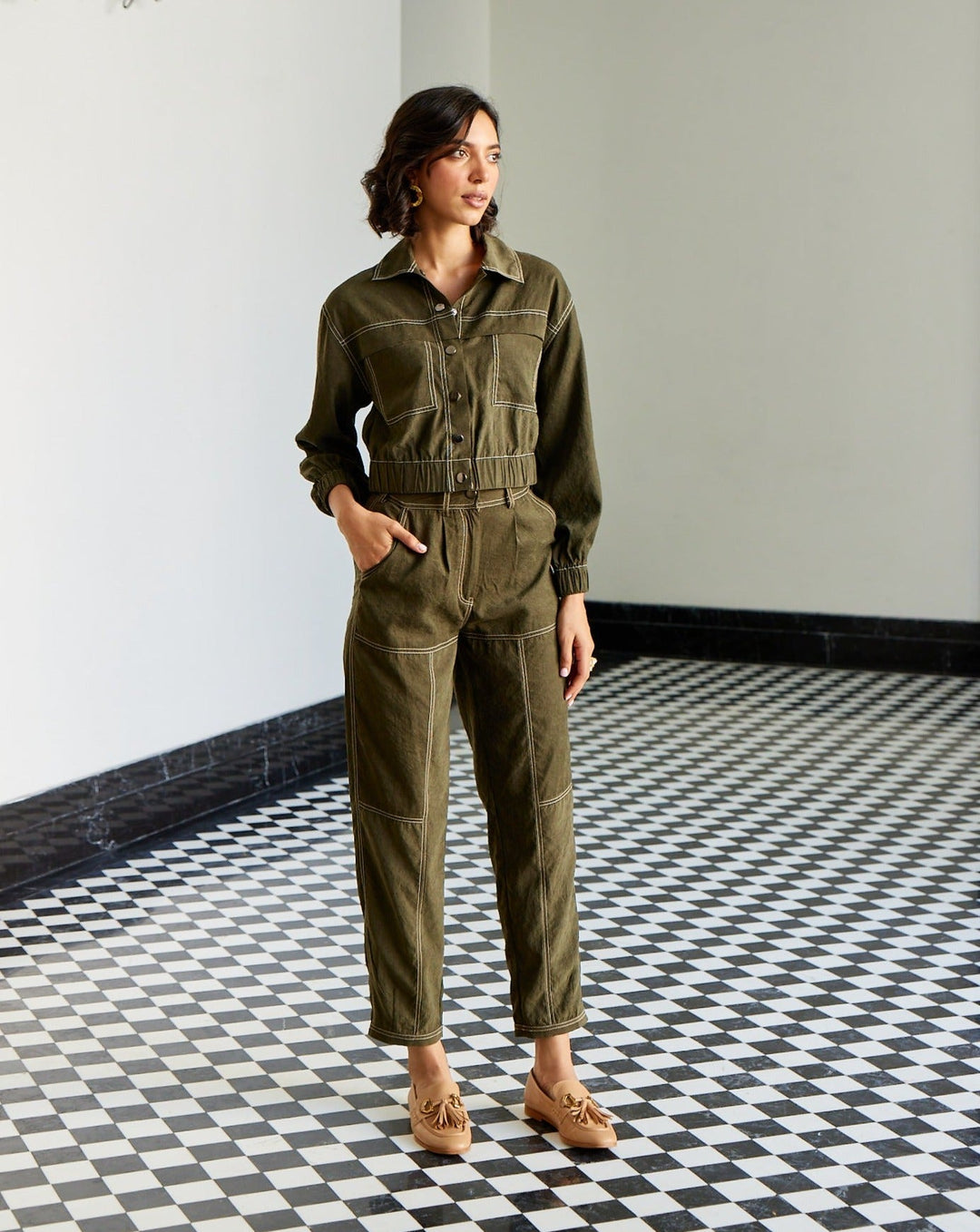 Emma Olive Pants