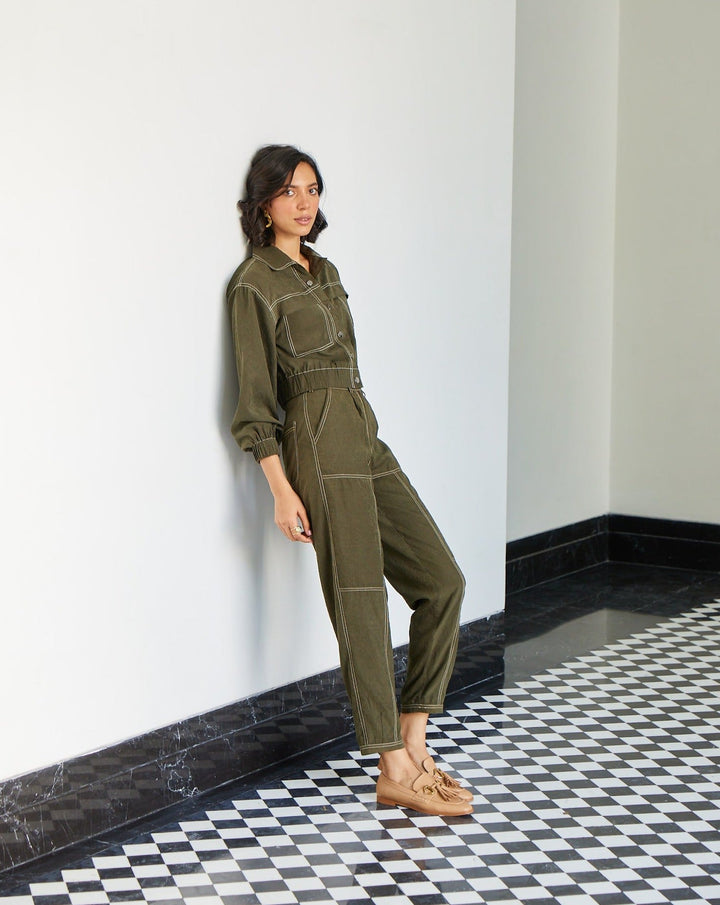 Nriti Shah In Our Emma Olive Jacket