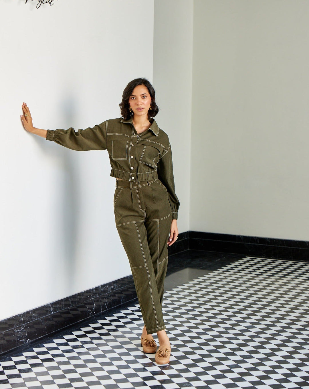 Emma Olive Pants