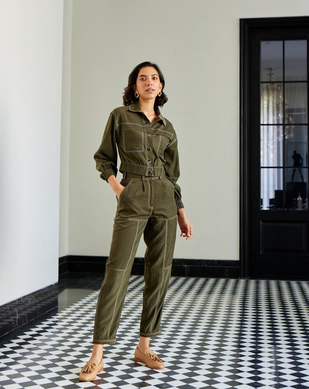 Emma Olive Pants