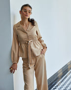 Royal Beige Jacket Top