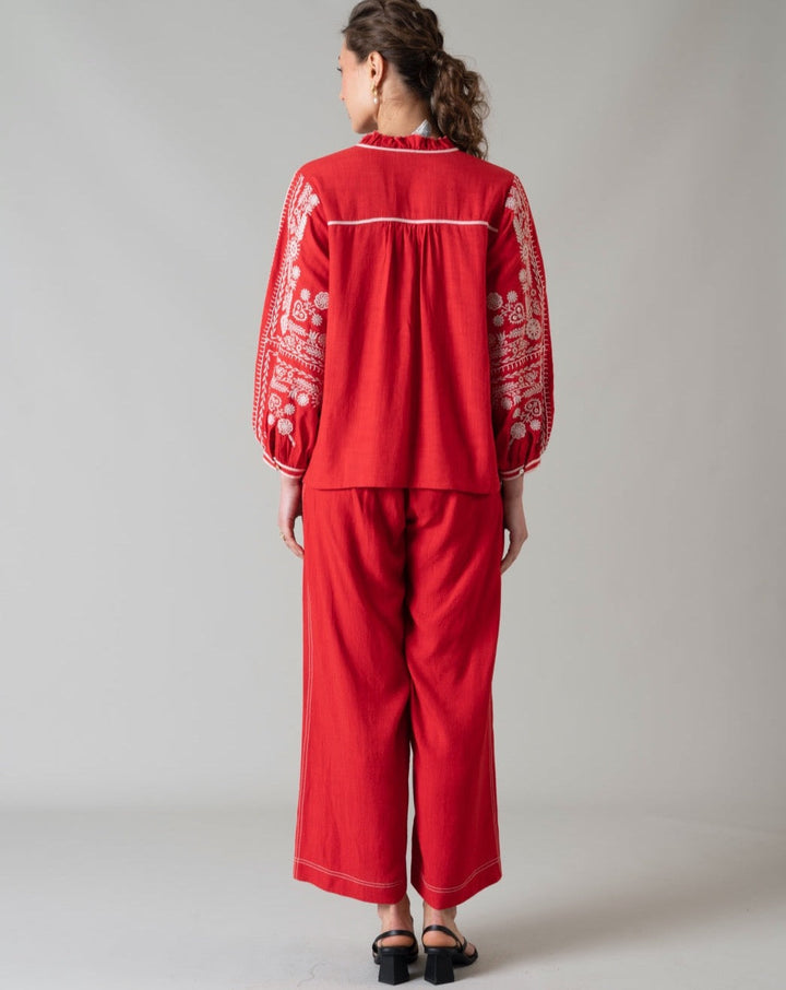 Tushita Mehta In Our Amelie Red Top