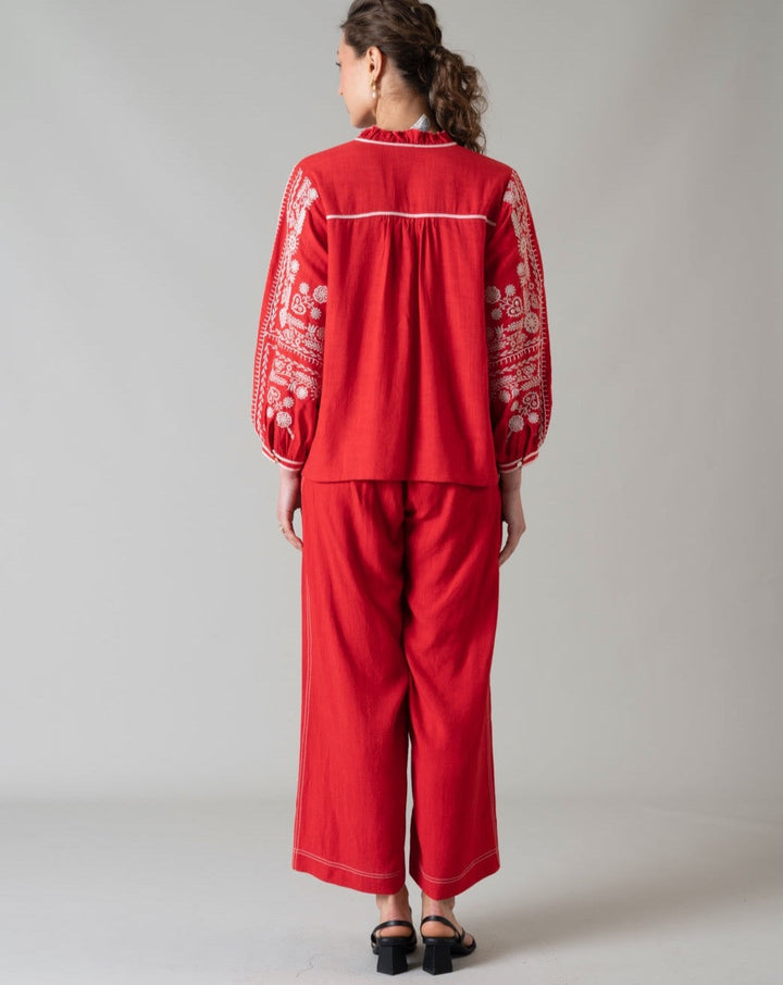 Tushita Mehta In Our Amelie Red Pants
