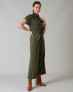Adele Olive Jumpsuit