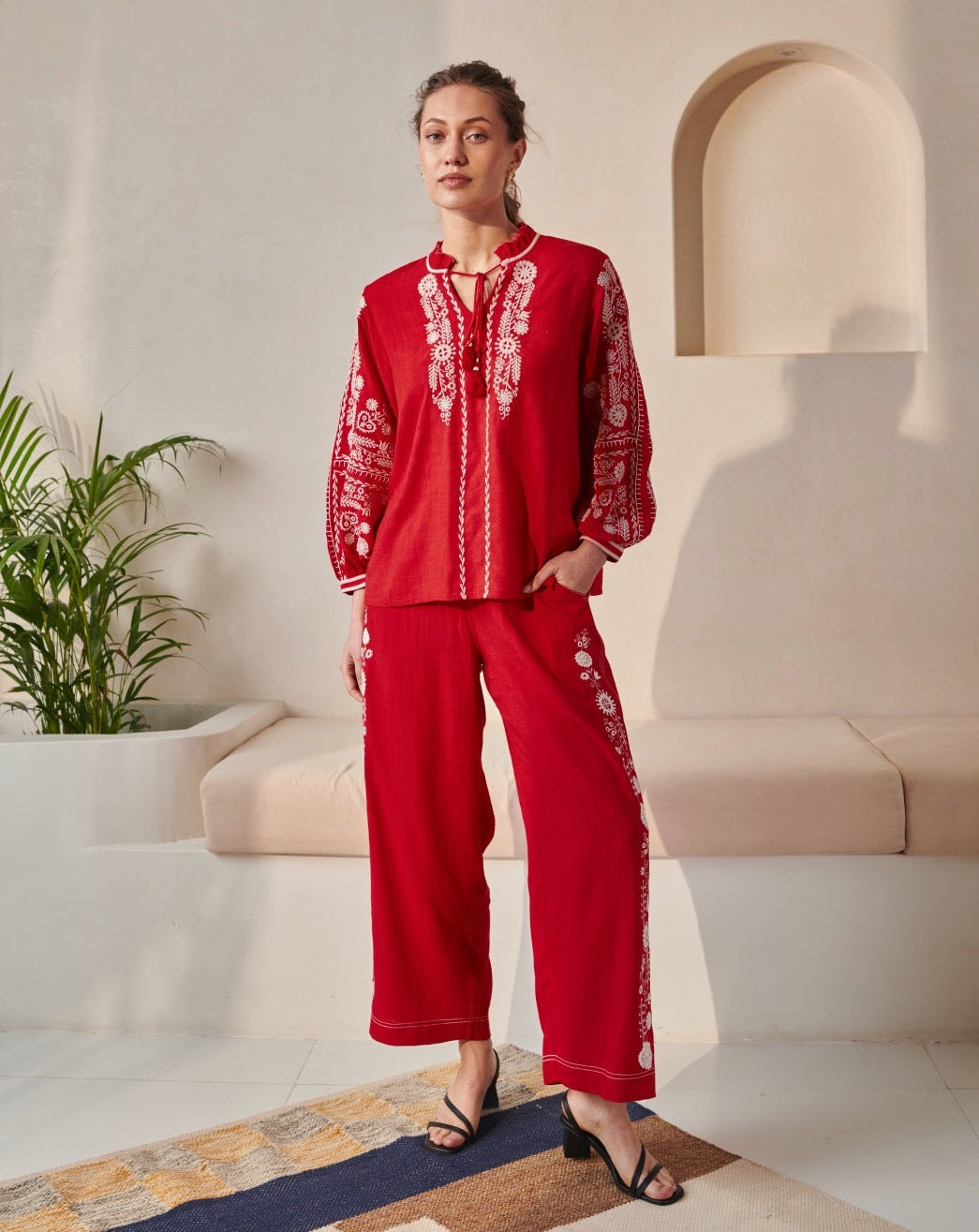 Tushita Mehta In Our Amelie Red Pants