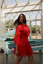 Dipti Dhillon In Our Thea Red Dress