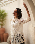 Deepika Ghose In Our Amber White Blouse
