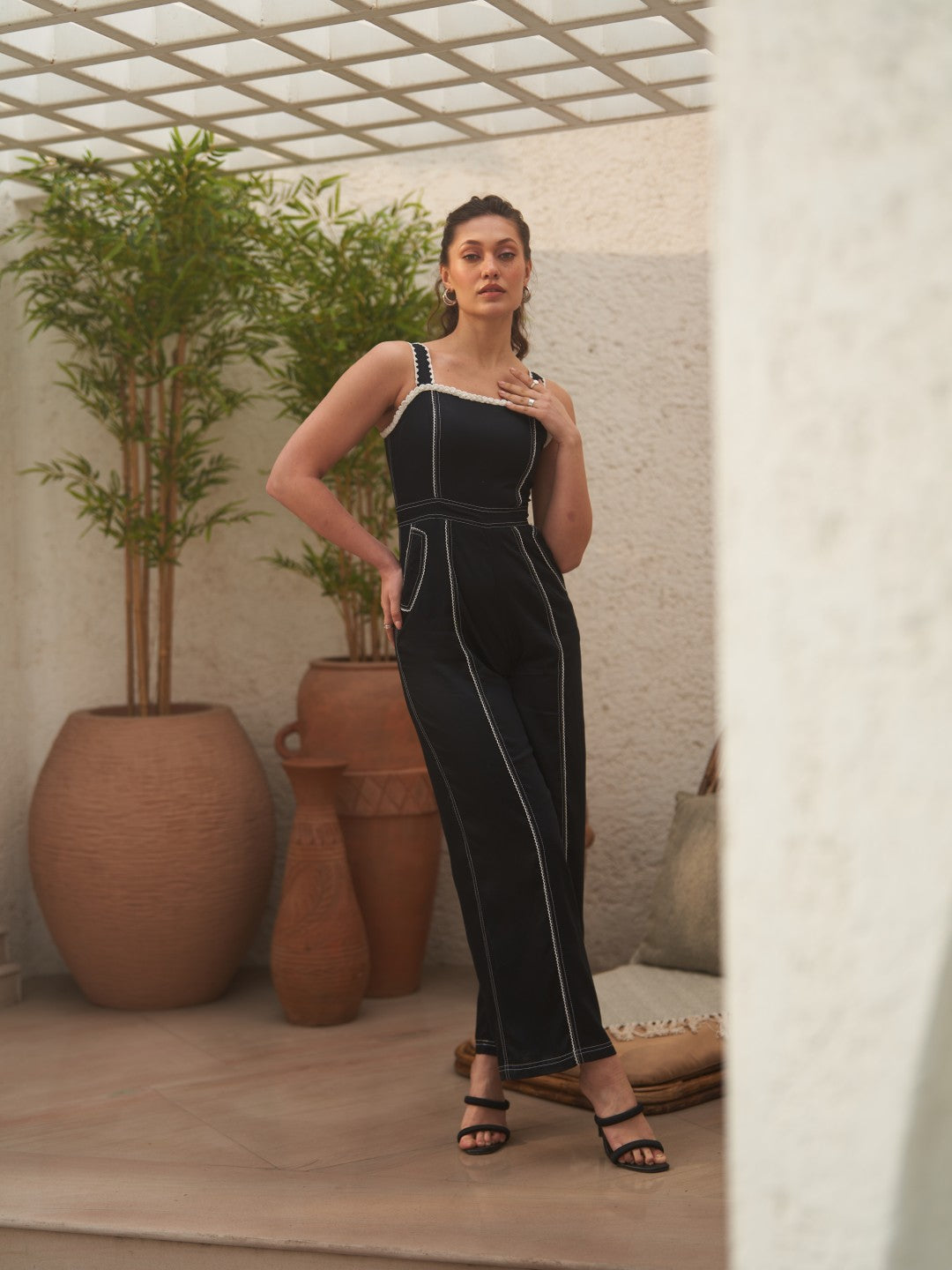 Isla Black Jumpsuit