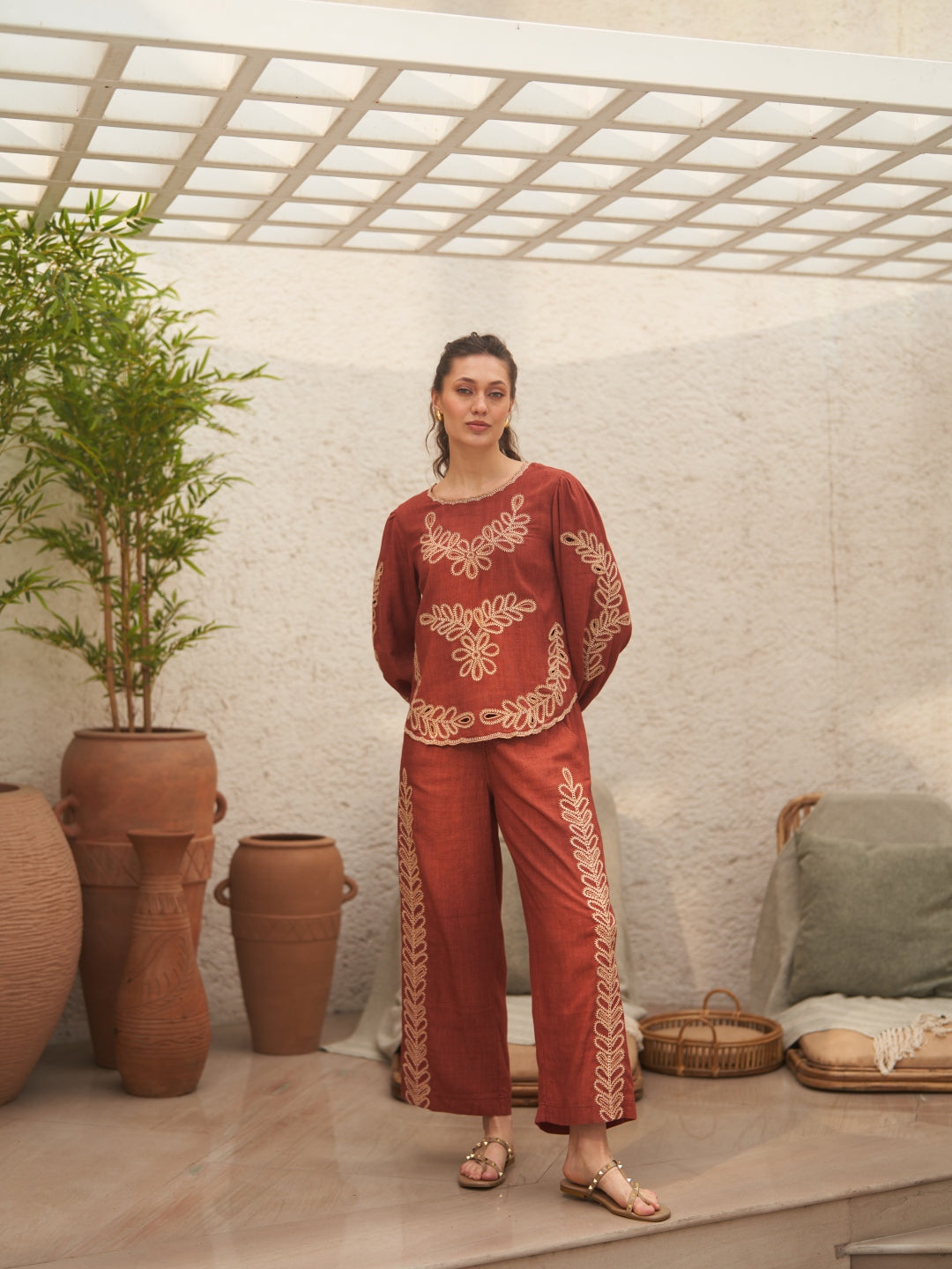 Isha Sutaria In Our Jane Embroidered Top