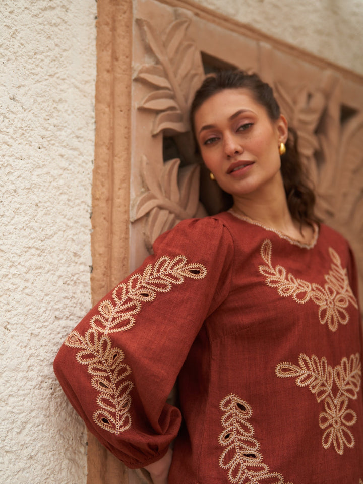 Isha Sutaria In Our Jane Embroidered Top