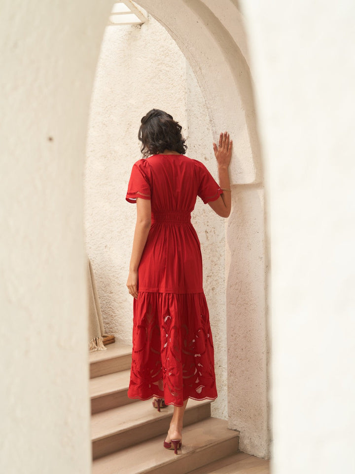 Tushita Mehta In Our Ava Red Dress