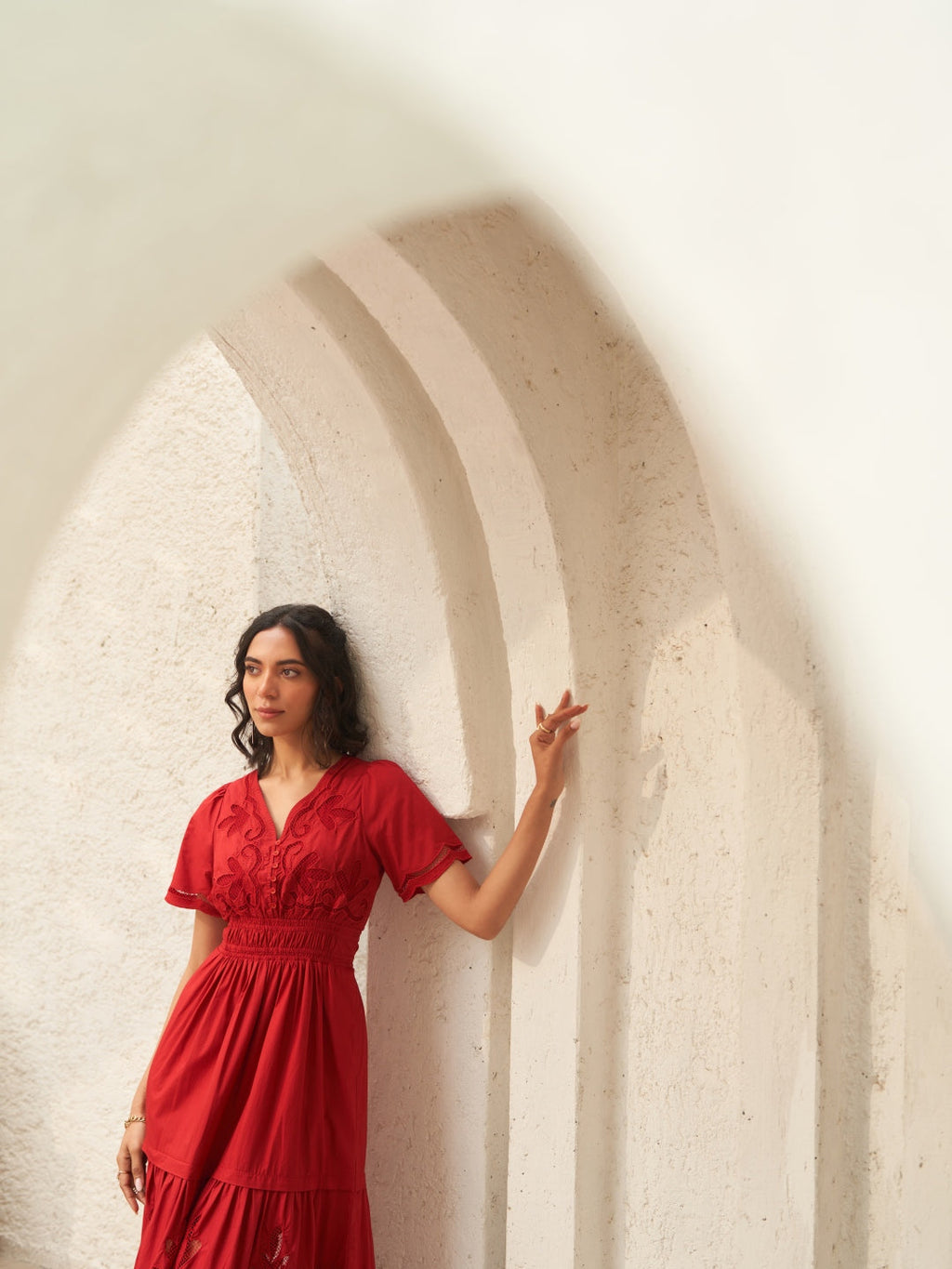 Tushita Mehta In Our Ava Red Dress