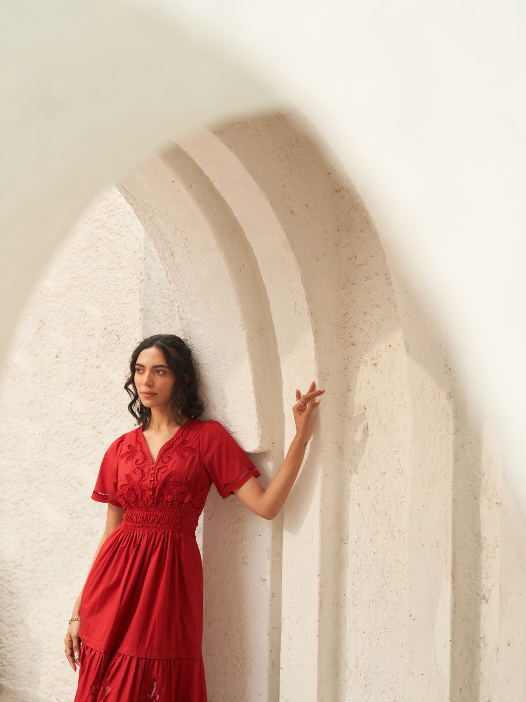 Tushita Mehta In Our Ava Red Dress