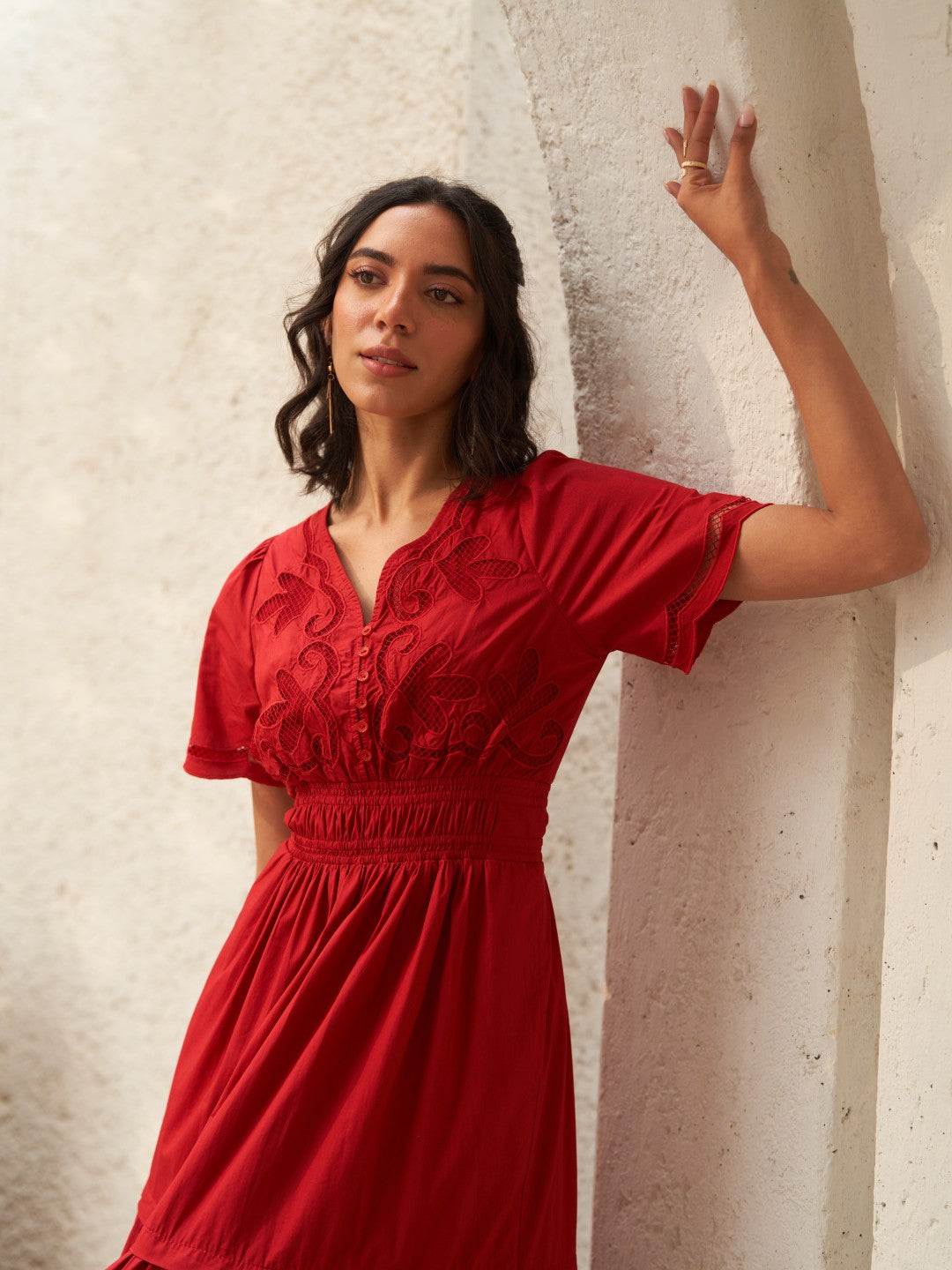 Tushita Mehta In Our Ava Red Dress
