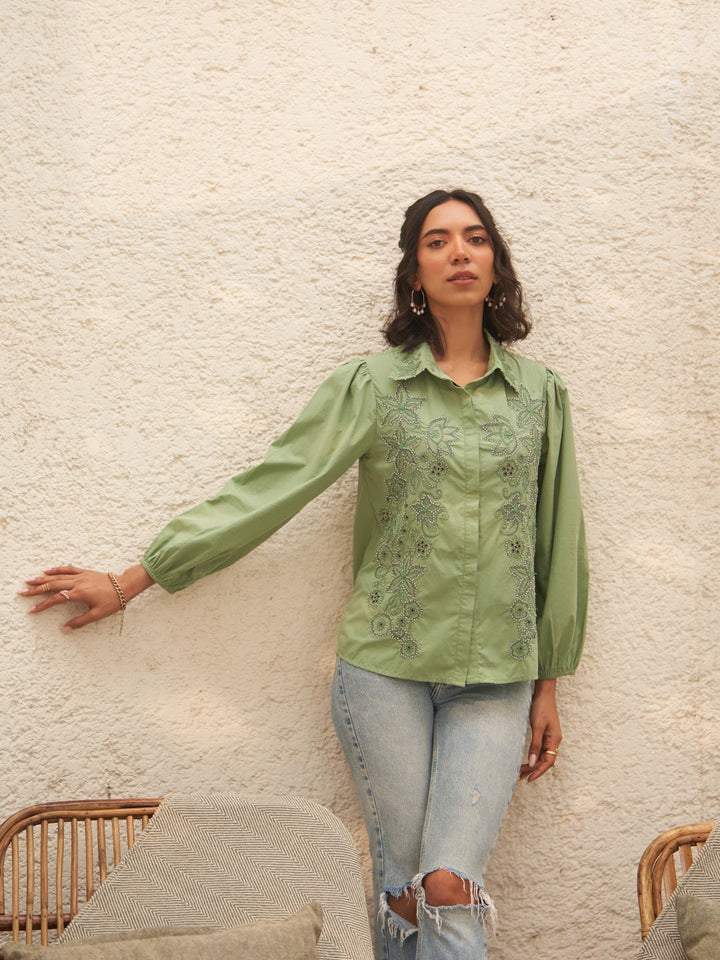 Madeline Green Shirt