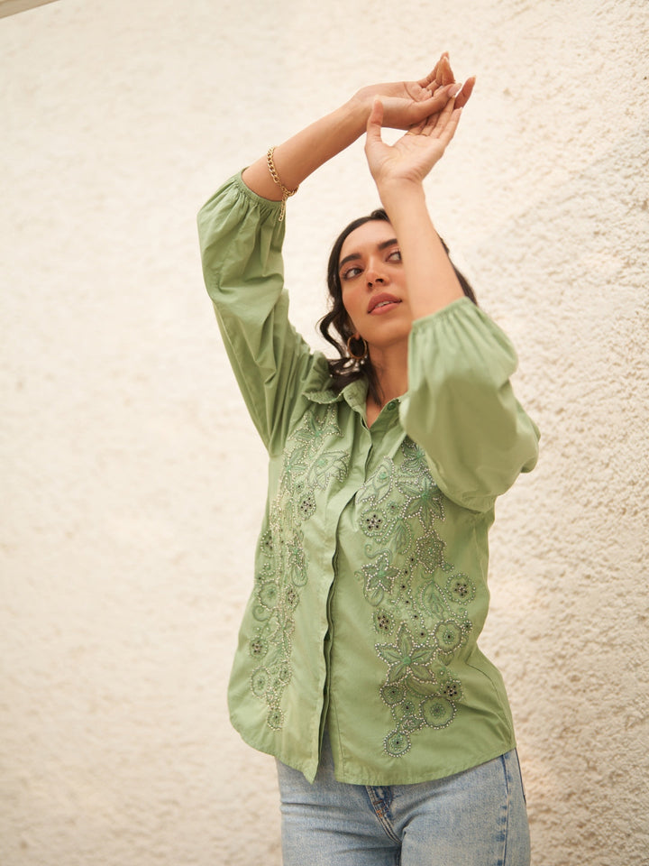 Madeline Green Shirt