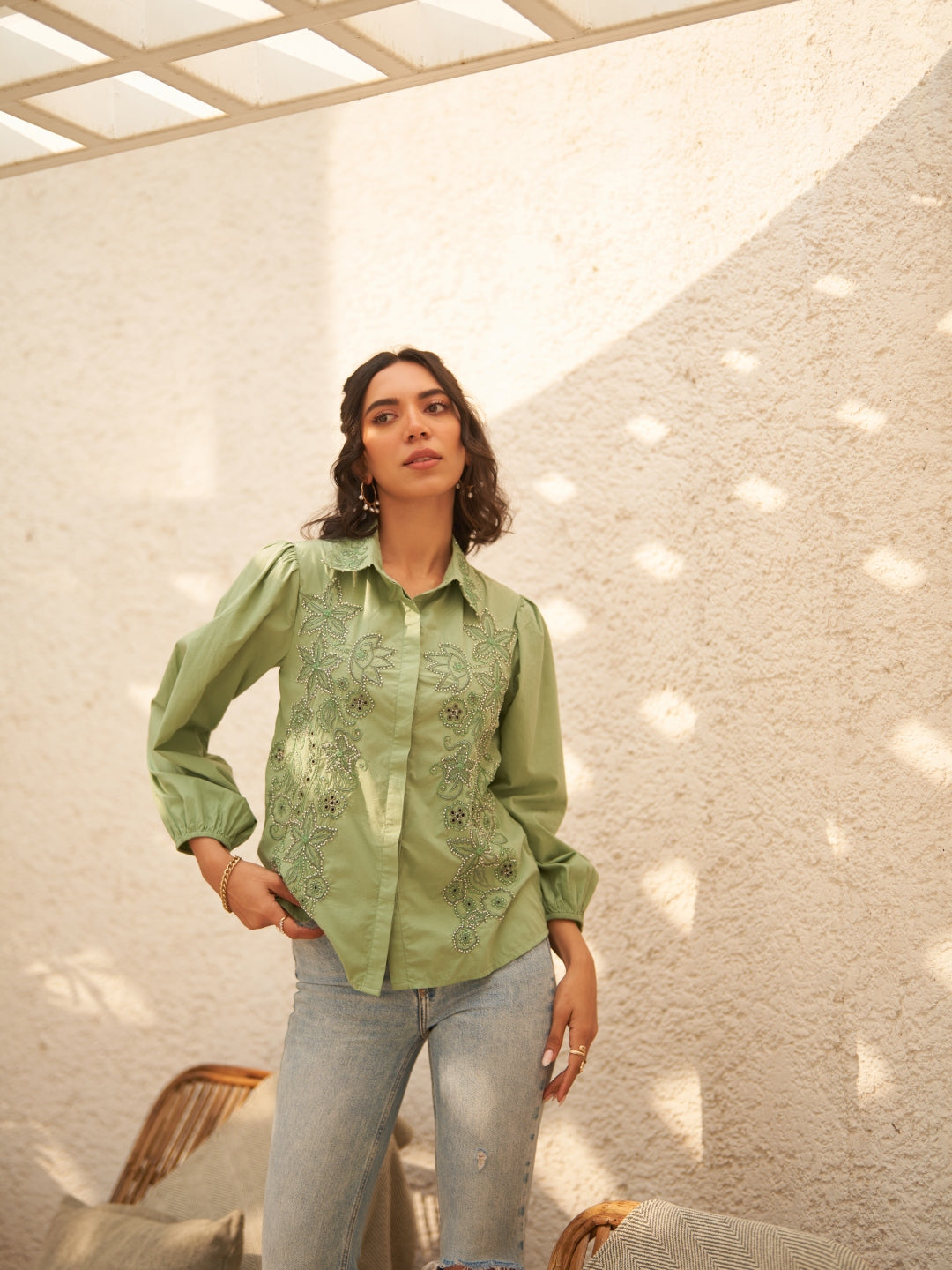 Madeline Green Shirt