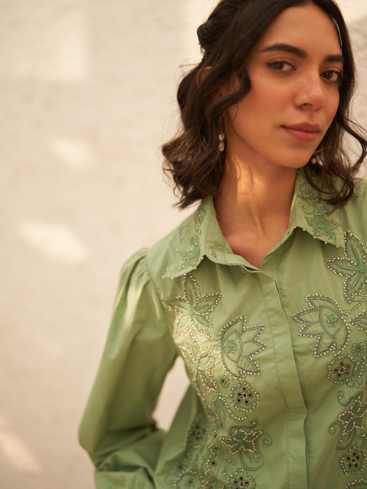 Madeline Green Shirt