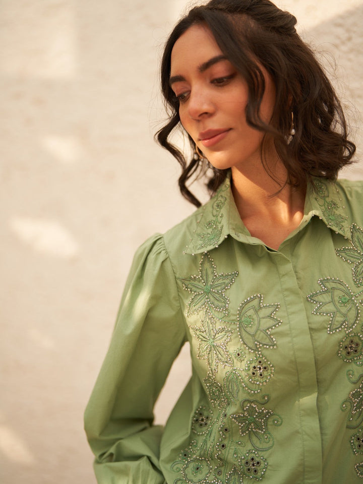 Madeline Green Shirt