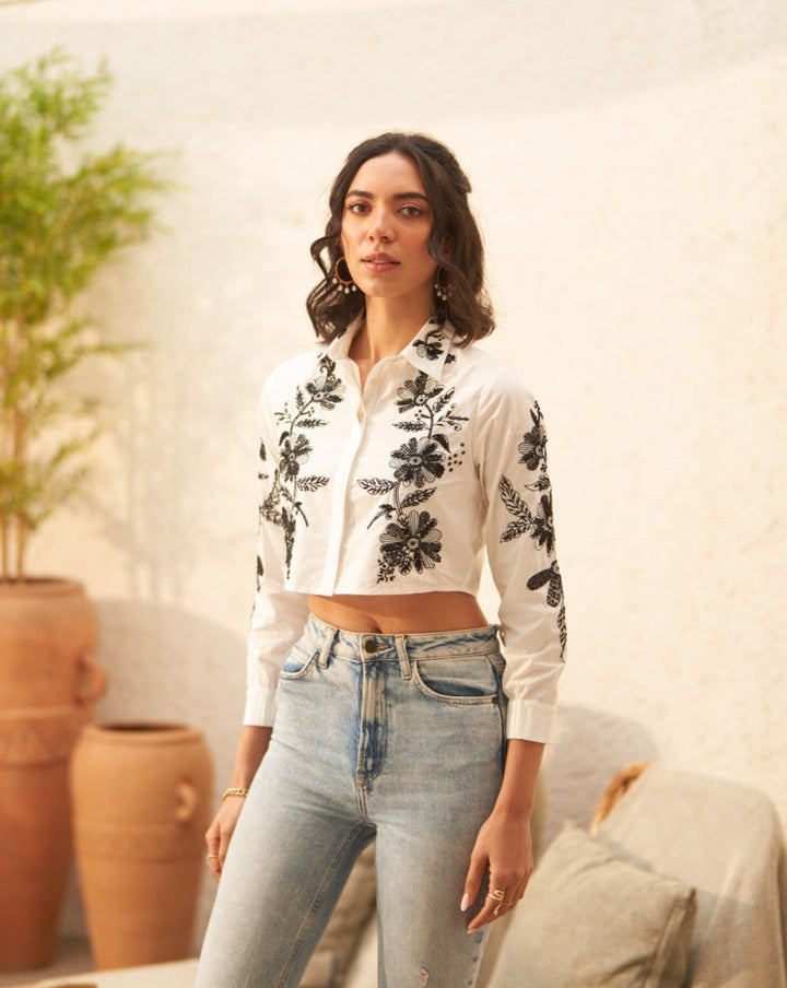 Tushita Mehta In Our Lauren Embellished Shirt