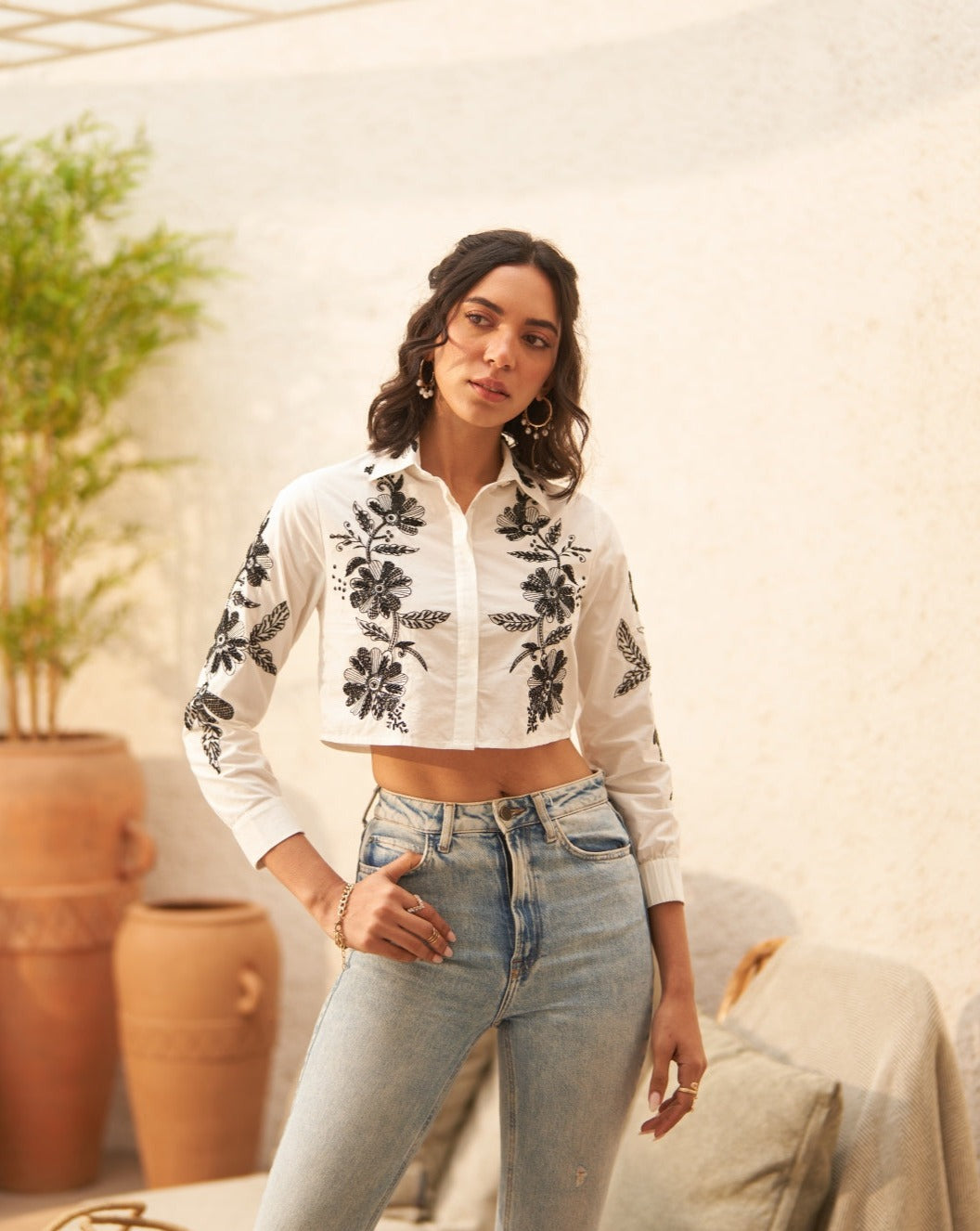 Tushita Mehta In Our Lauren Embellished Shirt