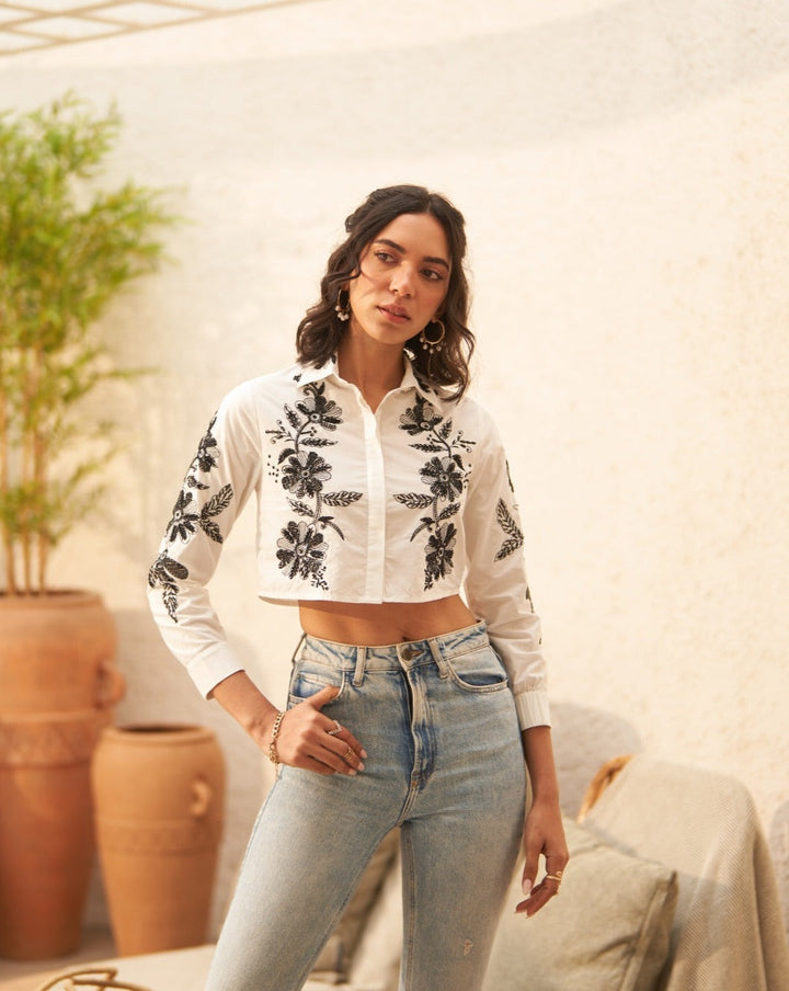 Tushita Mehta In Our Lauren Embellished Shirt
