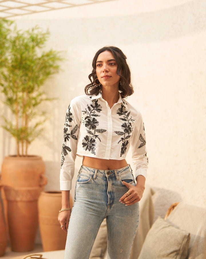 Tushita Mehta In Our Lauren Embellished Shirt