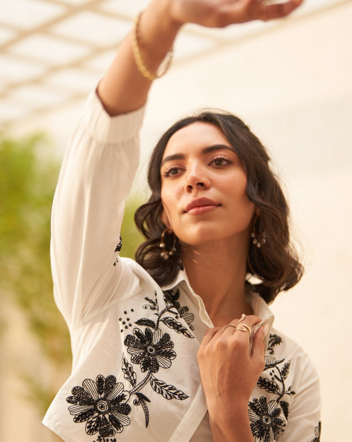Tushita Mehta In Our Lauren Embellished Shirt