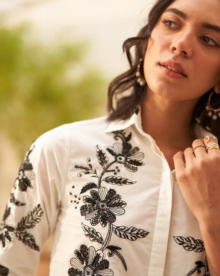 Tushita Mehta In Our Lauren Embellished Shirt